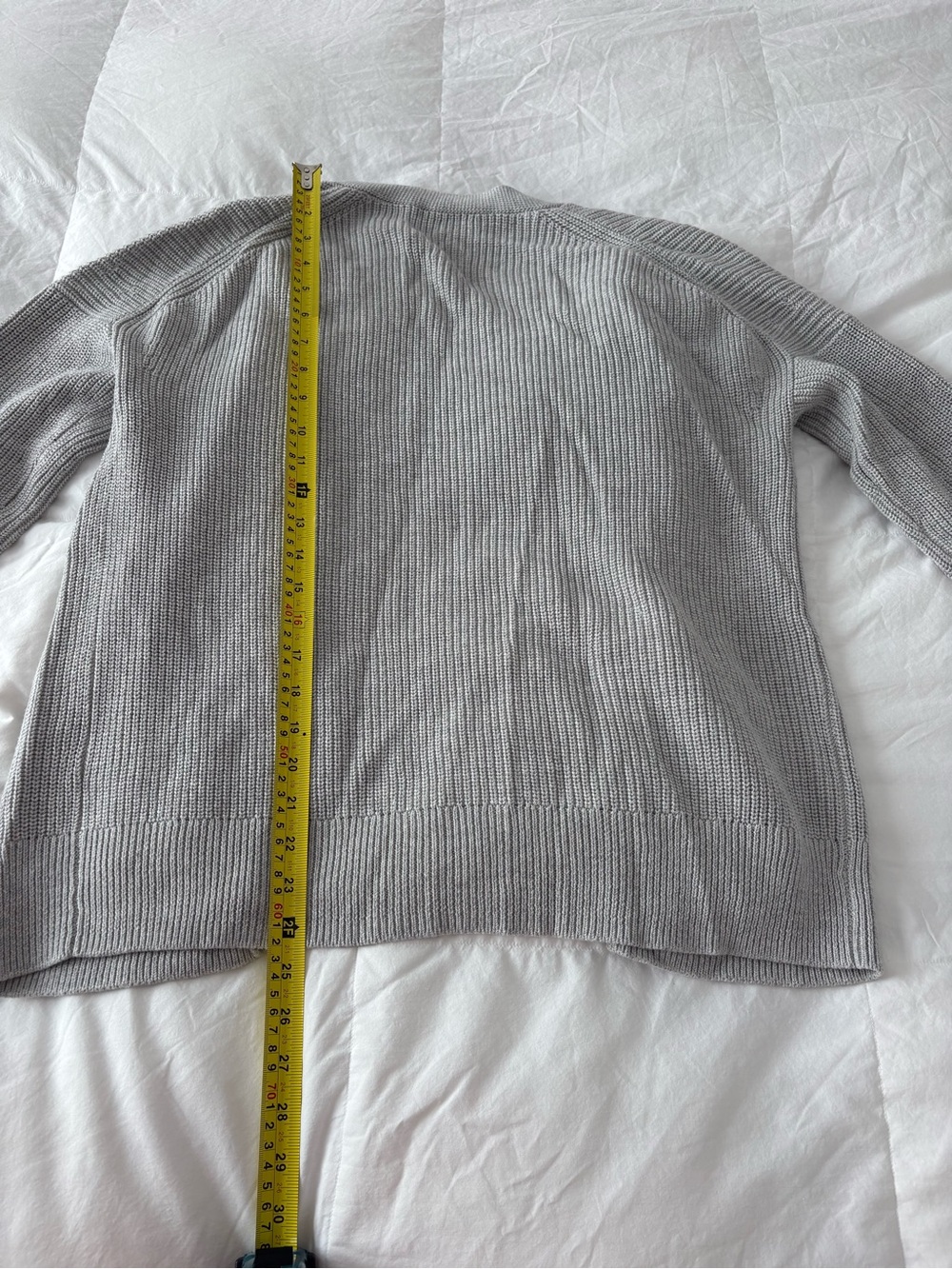 J.Crew light gray slouchy cotton cashmere blend cardigan sweater XS - Picture 10 of 11